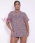 Blusão de Tule Estampado Especial- Oncinha Rose - comprar online