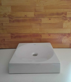 BA3. Bacha de apoyo Ferrum Temple Cuadrada. Color Blanco LWCF - comprar online