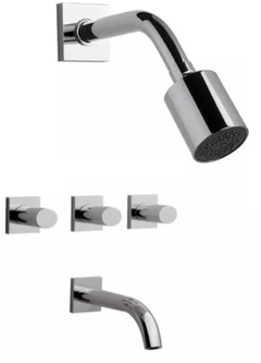 G9. Juego de Bañera y Ducha FV Melody 103/28 con transferencia. Color cromo