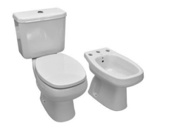 JS2. Juego de loza sanitaria de apoyo Roca Mónaco. Color Blanco. 3A. Largo - comprar online