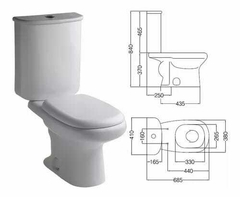 JS4. Juego loza sanitaria de apoyo Ferrum Adriático Blanco. Largo - comprar online