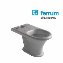 S1. Inodoro de apoyo Ferrum Murano. Blanco satinado. Largo