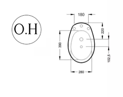 S7. Bidet de apoyo Roca capea linea Italiana. Color Blanco. 3A - comprar online