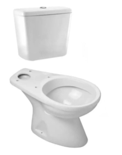S8. Inodoro de apoyo Roca capea linea Italiana. Color Blanco. Largo