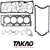 JCFO16 - Junta Completa s/ Retentores Ford 1.6L 8V L4 SOHC Zetec Rocam Flex/Gasolina