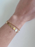 Pulseira Dupla com Chapinhas Redondas Folheada em Ouro 18k