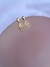 Brinco Círculo Diamantado Folheado em Ouro 18k