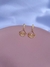 Brinco Trabalhado Elos Folheado em Ouro 18k