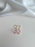 Brinco Argola Zircônia em Gota Rosa Folheado em Ouro 18k