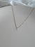Colar com Pingente Ponto de Luz Zircônia Cristal Folheado em Ouro 18k