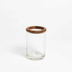 Set de baño vidrio y bambu - comprar online