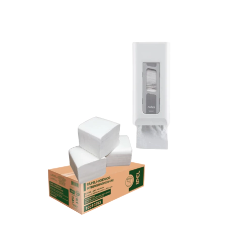 Kit Profissional de Banheiro – Papel Ipel + Dispenser Nobre