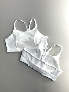 Top costas nua branco
