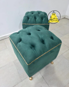 Puff cuadrado en Capitone - comprar online