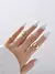 9 piezas Anillo con diseño de diamante de imitación