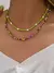 Collar con cuenta con diseño floral