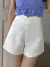 Pantalones Cortos Sólido De Cintura Alta