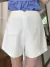 Pantalones Cortos Sólido De Cintura Alta - tienda en línea