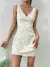 Vestido con estampado floral de cuello V - comprar en línea