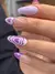 Uñas Press On Purple Heart