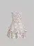 Vestido halter con estampado floral marrón - comprar en línea