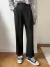 Imagen de Pantalones de traje unicolor con fruncido