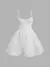 Vestido De Tirantes Con Dobladillo De Malla Plisada Para Mujer