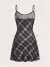 Vestido De Tirantes De Punto A Cuadros - comprar en línea