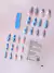 Uñas Press On Blue Flowers - comprar en línea