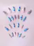 Uñas Press On Blue Flowers en internet