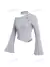 Camiseta De Manga Acampanada Con Escote Asimétrico Y Detalle De Botones Para Mujer - comprar en línea