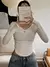 Camiseta De Manga Larga Y Cuello Redondo