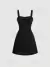 Vestido coquette negro con lazo en internet