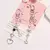 Keychain doble pink