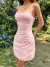 Vestido rosa con estampado floral - Nivalo Store