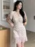 Vestido Con Mangas Acampanadas Floral