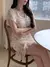 Vestido Con Mangas Acampanadas Floral - comprar en línea