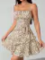 Vestido halter con diseño