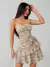 Vestido halter con diseño - tienda en línea