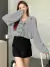 Blusa manga larga coreana a cuadros - tienda en línea