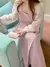 Vestido minimalista rosa