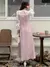 Vestido minimalista rosa - tienda en línea