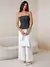 Top tubo gris formal - tienda en línea