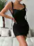 Vestido de mujer con cuello halter negro - comprar en línea