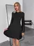 Siren Gaze Vestido negro - tienda en línea