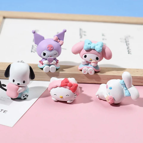 Figuras Sanrio de Anime en PVC – Cinnamoroll, Pochacco, Kuromi, Hello Kitty y My Melody | Mini Figuras Coleccionables