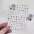 Juego de 3 Pegatinas Plateadas de Letras y Estrellas