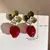 Par de elegantes aretes de fresa - tienda en línea