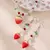 Conjunto de joyas de fresita (collar + aretes) - tienda en línea