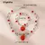 Conjunto de joyas de fresita (collar + aretes) - tienda en línea